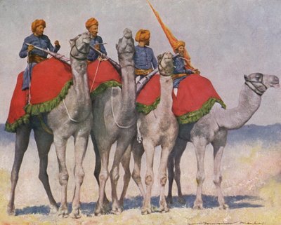 Indian camel cavalry by Mortimer Ludington Menpes